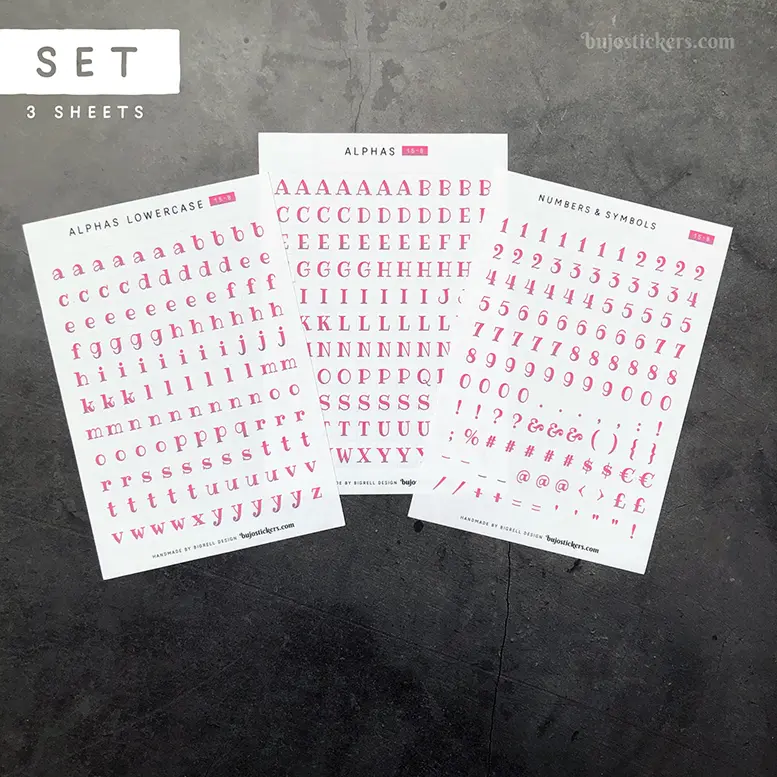 Alphas 15 B – Set of 3