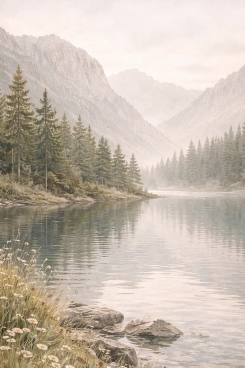 Alpine Stillness Poster