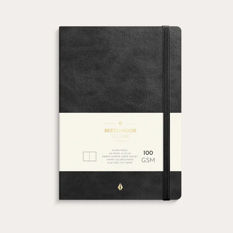 Anteckningsbok A5 Deluxe Black