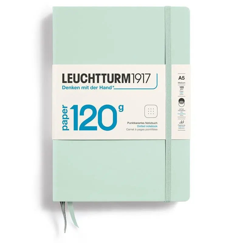 Anteckningsbok Dotted A5 120 GSM - Mint Green