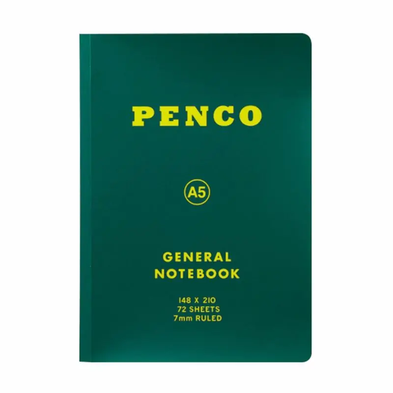 Anteckningsbok General Notebook A5 Ruled - Green