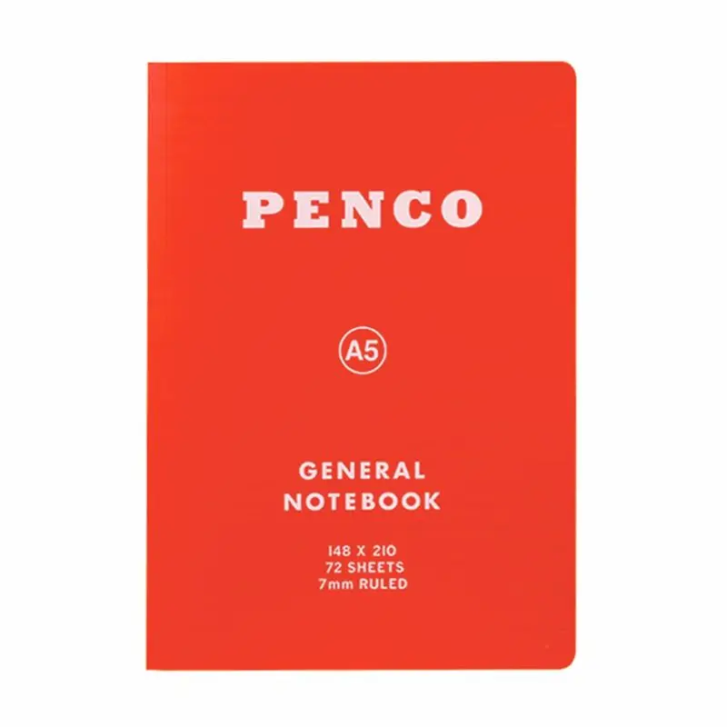 Anteckningsbok General Notebook A5 Ruled - Red