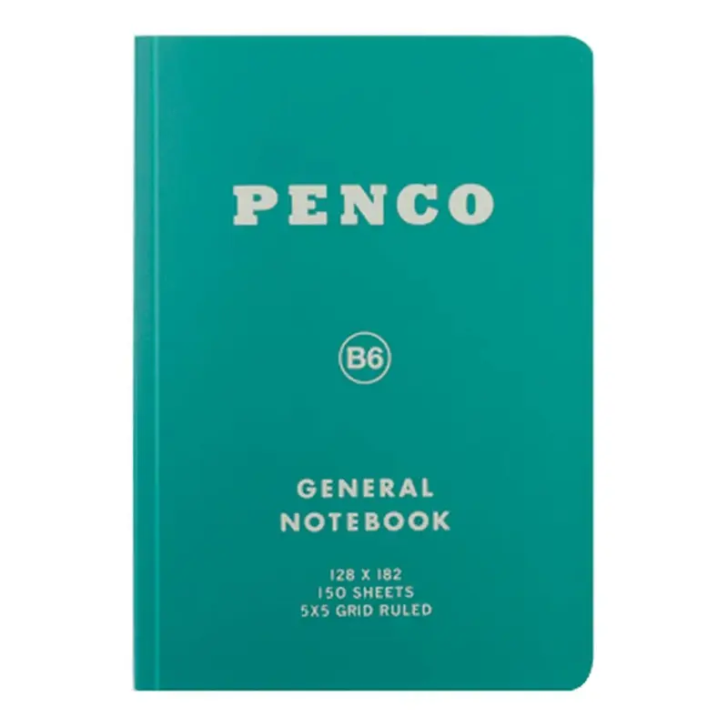 Anteckningsbok General Notebook B6 Grid - Green