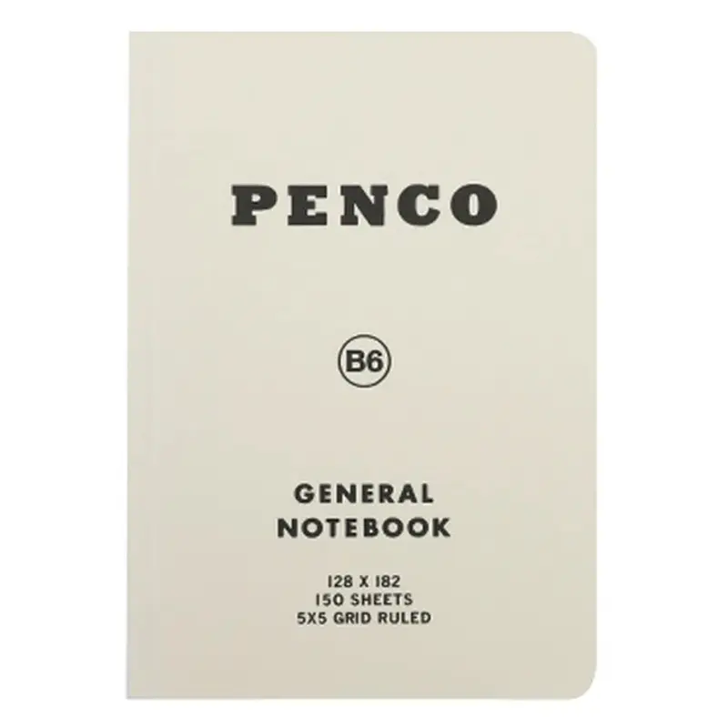 Anteckningsbok General Notebook B6 Grid - White