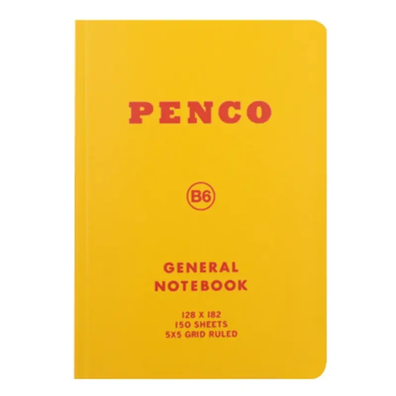 Anteckningsbok General Notebook B6 Grid - Yellow