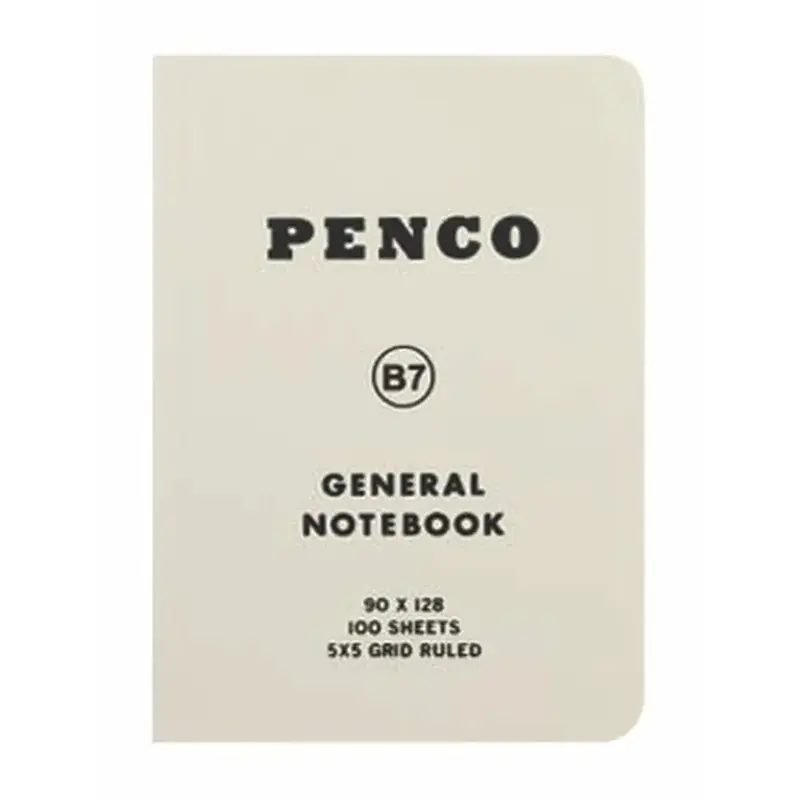 Anteckningsbok General Notebook B7 Grid - White