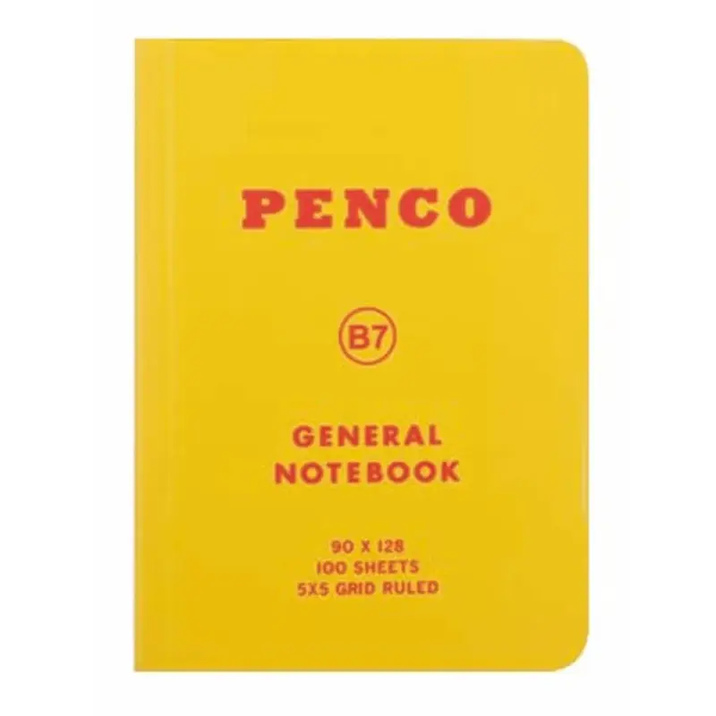 Anteckningsbok General Notebook B7 Grid - Yellow