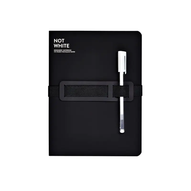 Anteckningsbok NOT WHITE L Light - Black