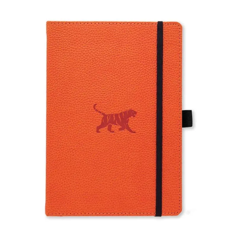 Anteckningsbok Wildlife Dotted A5 Orange Tiger