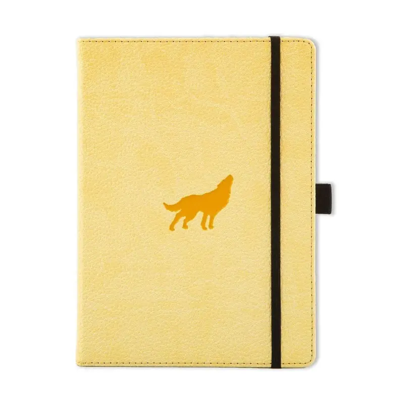 Anteckningsbok Wildlife Linjerad A5 - Cream Wolf