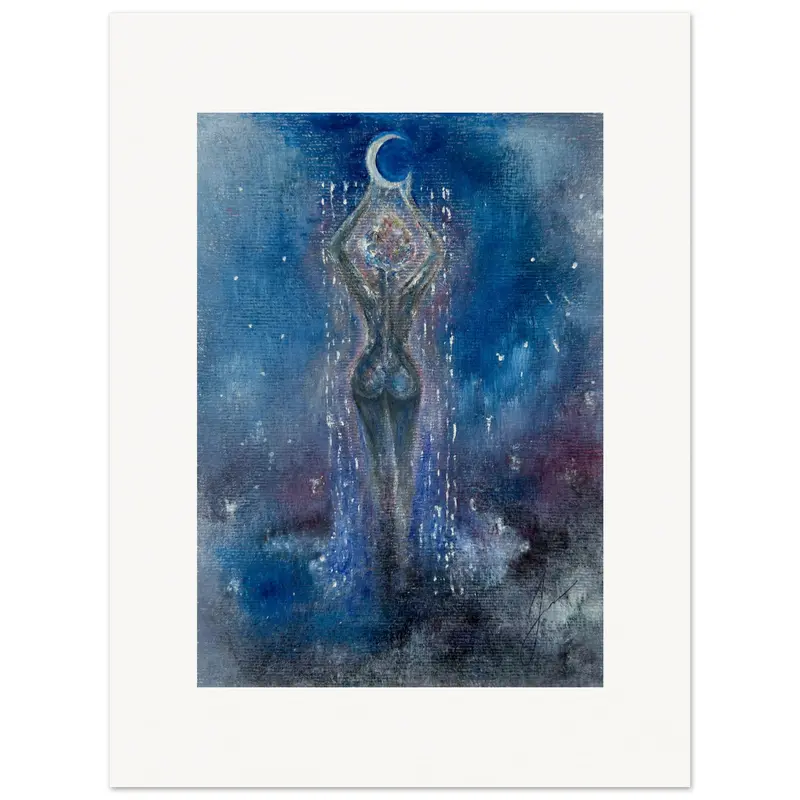 Art print by Jess - Moon sister