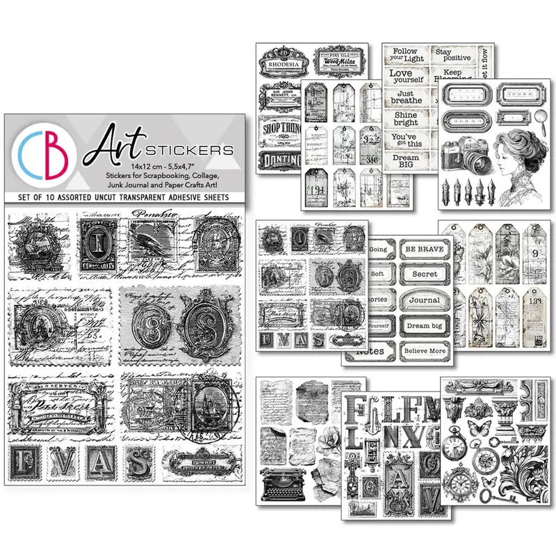 Art stickers 14 x 12 10-pack - Lithographs