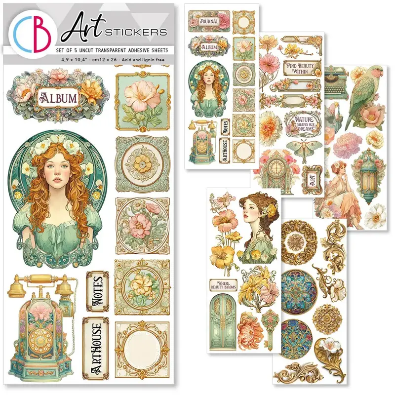 Art stickers 5-pack - Artemis