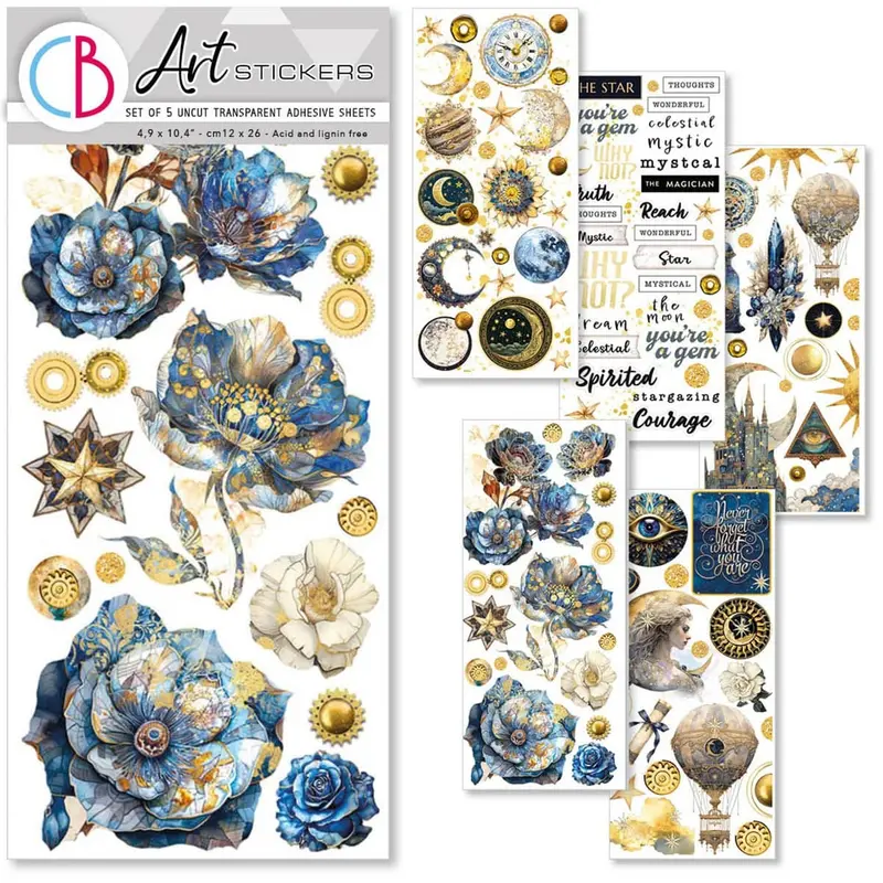 Art stickers 5-pack - Celestial