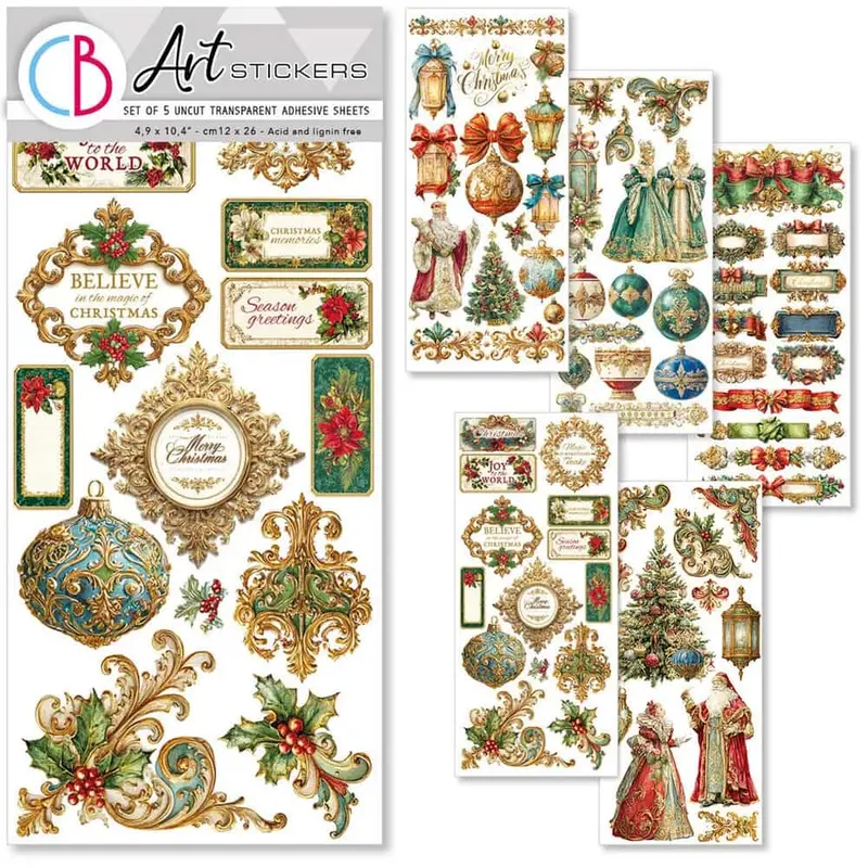 Art stickers 5-pack - Eternal Christmas