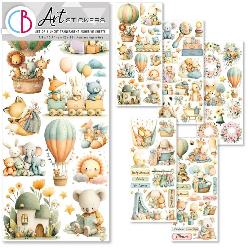 Art stickers 5-pack - Lunibloom