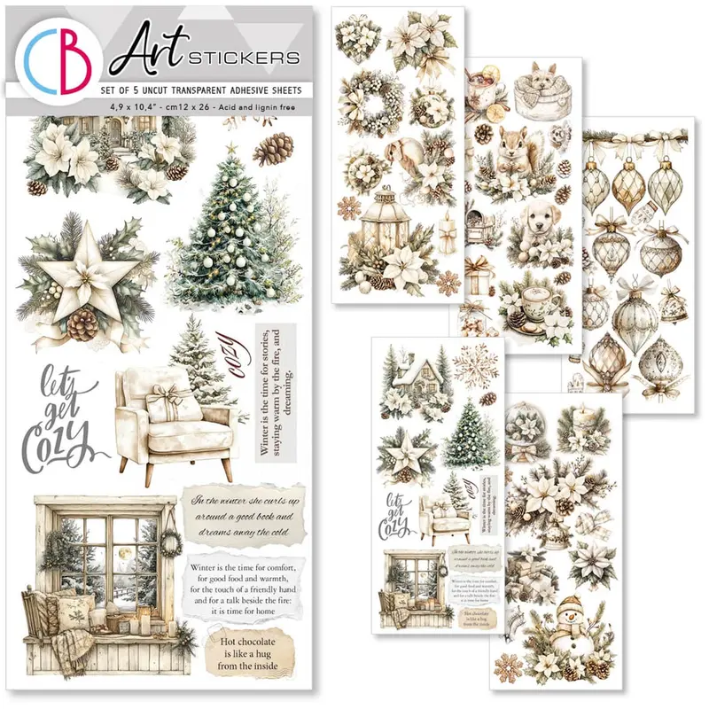 Art stickers 5-pack - Winter Season