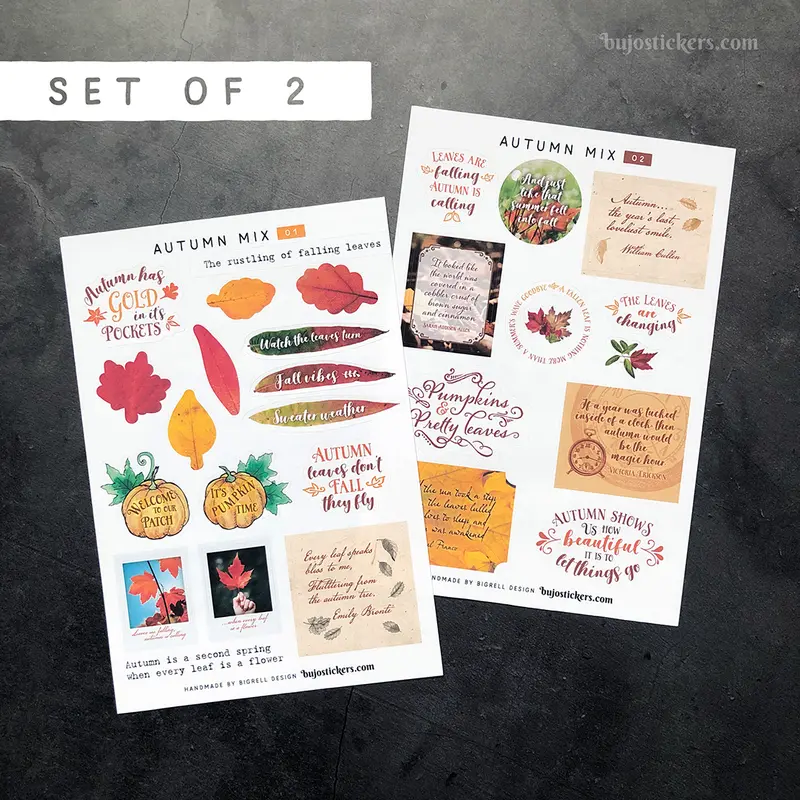 Autumn mix SET of 2