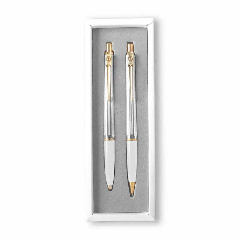 Ballograf Epoca Medalist Set Vit/krom Ballpen & 0,7 Pencil