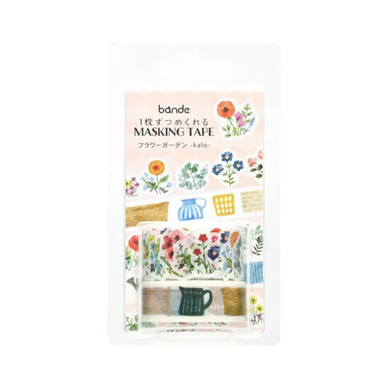Bande Washi Tape Sticker Roll Set - Flower Garden