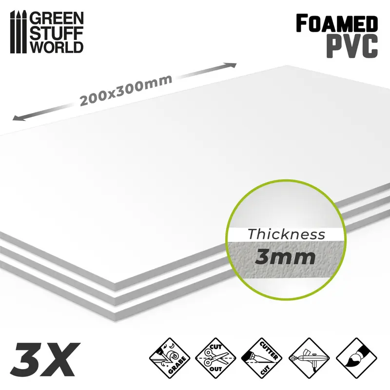 Bases – Foamed PVC (3mm)