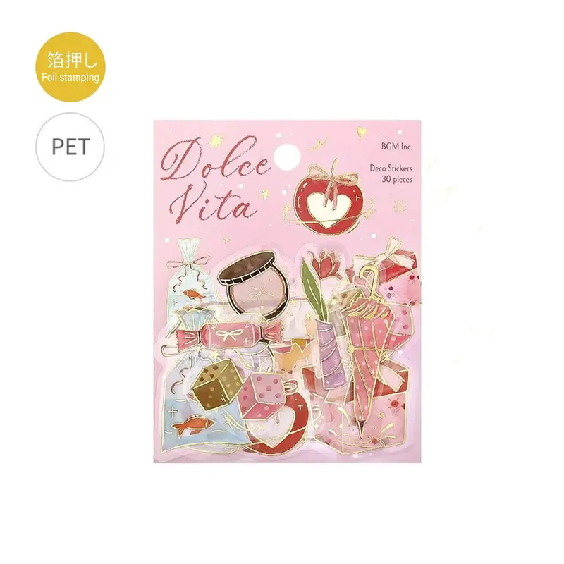 BGM Foil Clear Flake Sticker Dolce Vita - Gift-Giving Day