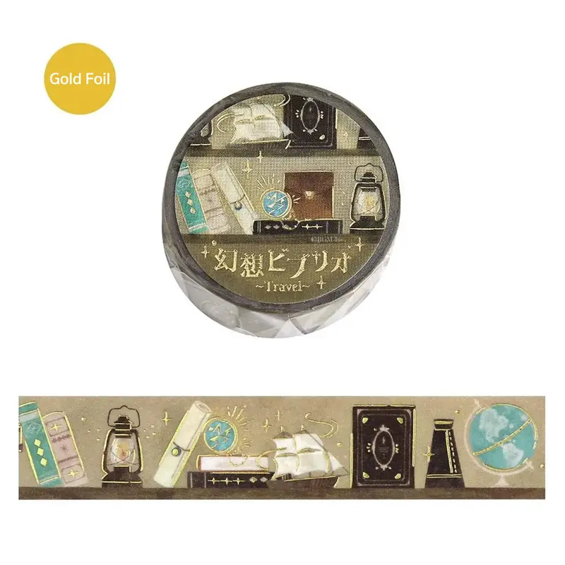 BGM Foil Washi Tape Fantasy Biblio - Travel