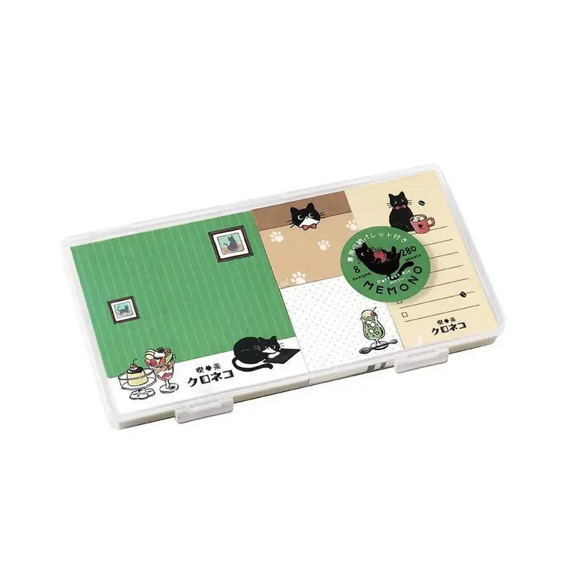 BGM MEMONO Memo Pad Set - Black Cat Kissaten