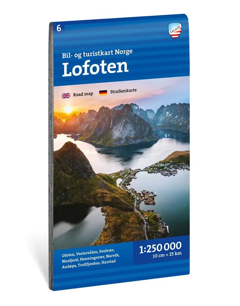 Bil- og turistkart Lofoten 1