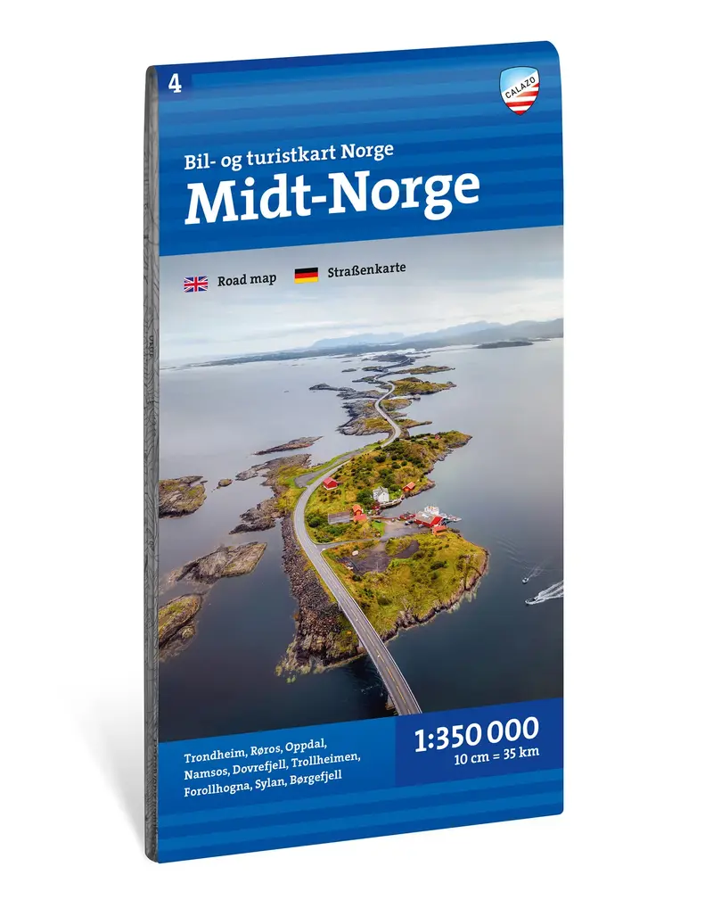 Bil- og turistkart Midt-Norge 1