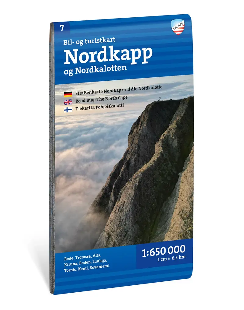 Bil- og turistkart Nordkapp 1