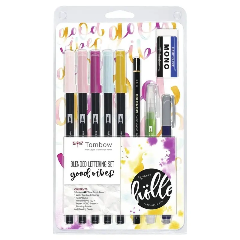 Blended lettering set - Good Vibes