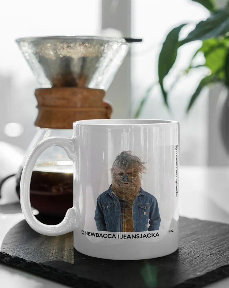 Chewbacca i jeansjacka (#321) - Mugg