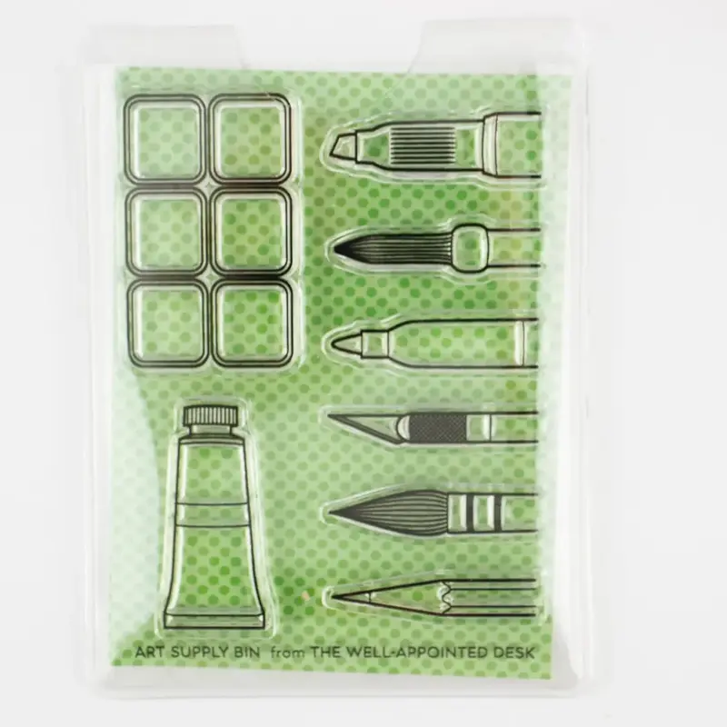 Clear Stamp Set - Art Supply Bin