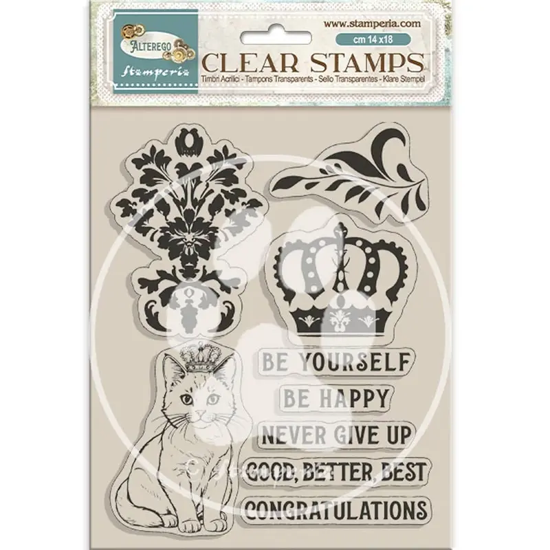 Clear stamps Alterego - Crown and Cat