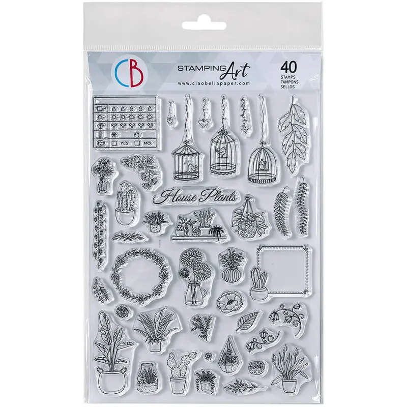 Clear stamps - BuJo House plants