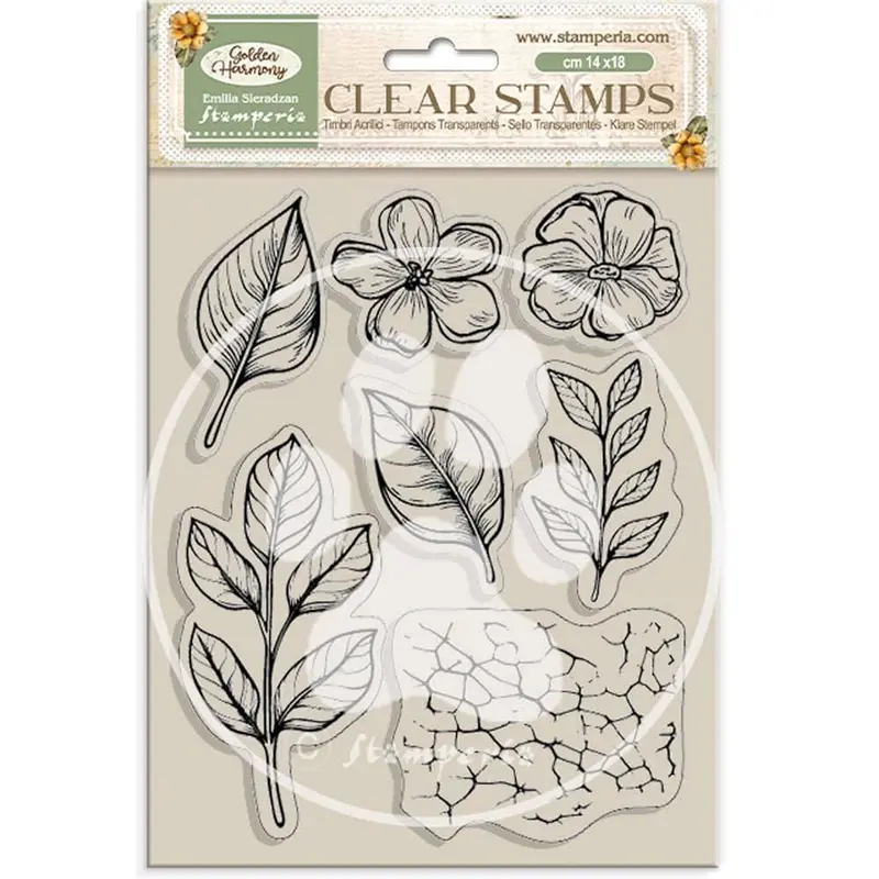 Clear stamps Golden Harmony - Leaves