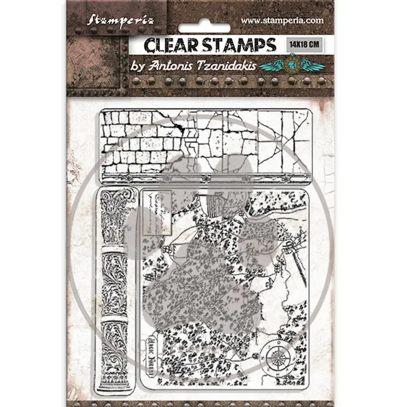 Clear stamps Magic forest - Bricks