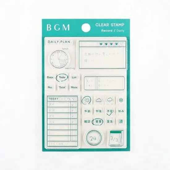 Clear stamps Record Kalenderstämplar - Daily