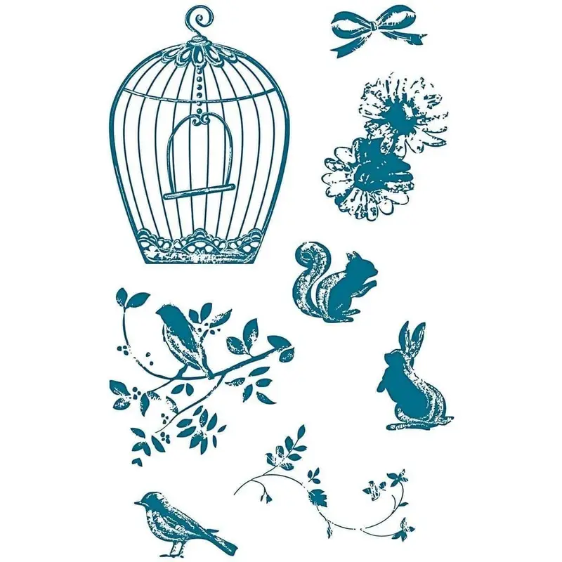 Clear stamps Vintage - Birdcage