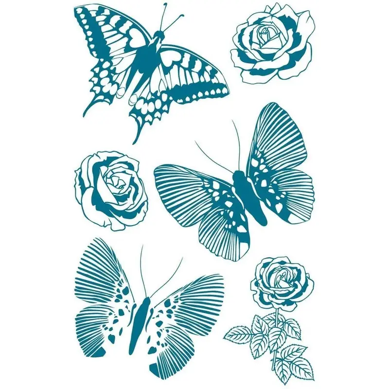 Clear stamps Vintage - Butterflies