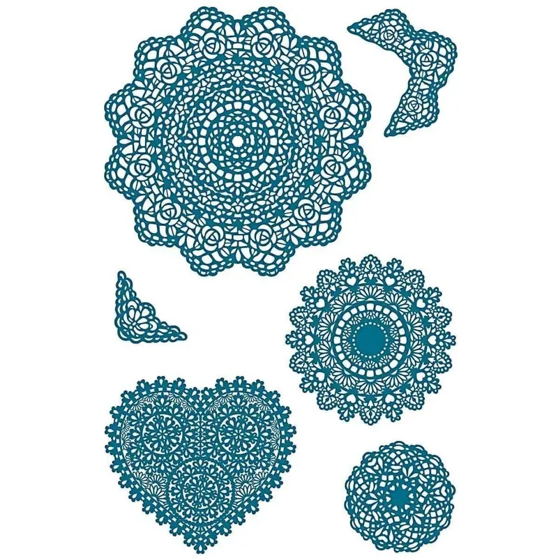 Clear stamps Vintage - Doilies