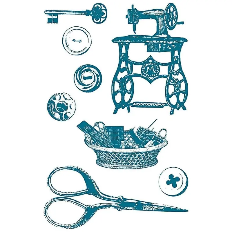 Clear stamps Vintage - Sewing