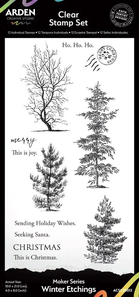 Clear stamps - Winter Etchings