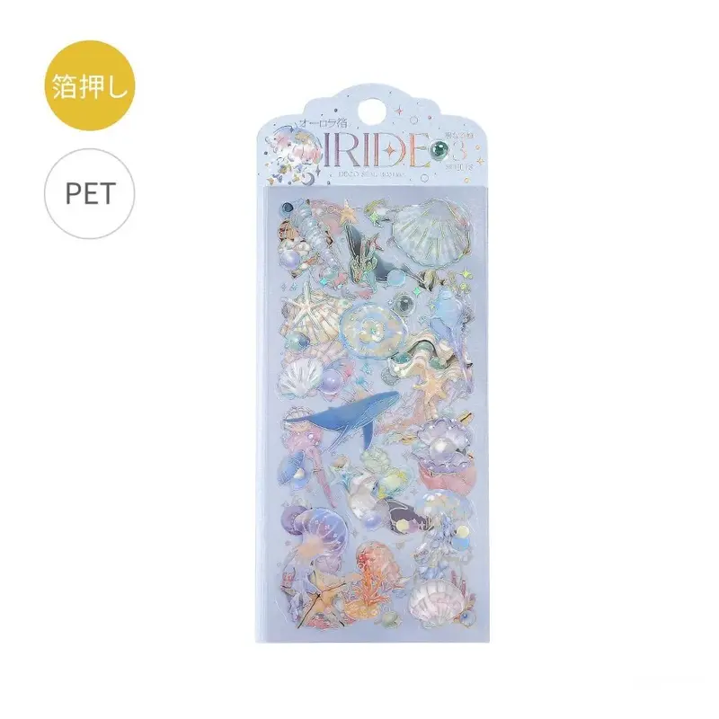 Clear stickers IRIDE 3-pack - Ocean