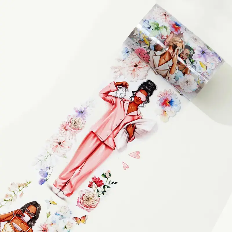 Clear Tape Bloom & Vogue  Wide - 70 mm