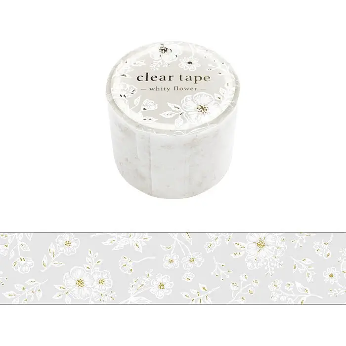 Clear tape Whity flower