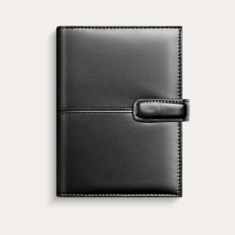 Compact Systemkalender 2027 svart konstläder