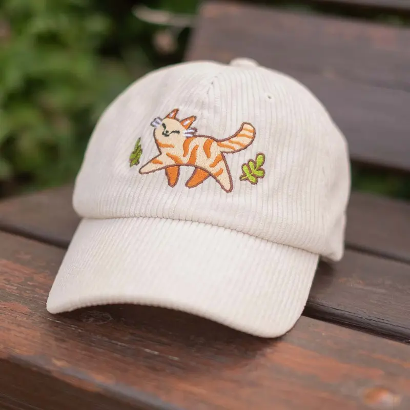 Corduroy cap - Happy tabby