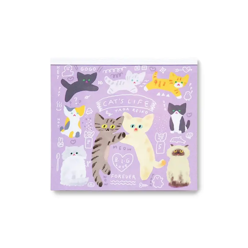 Cozyca Block Memo Pad - Cat's Life